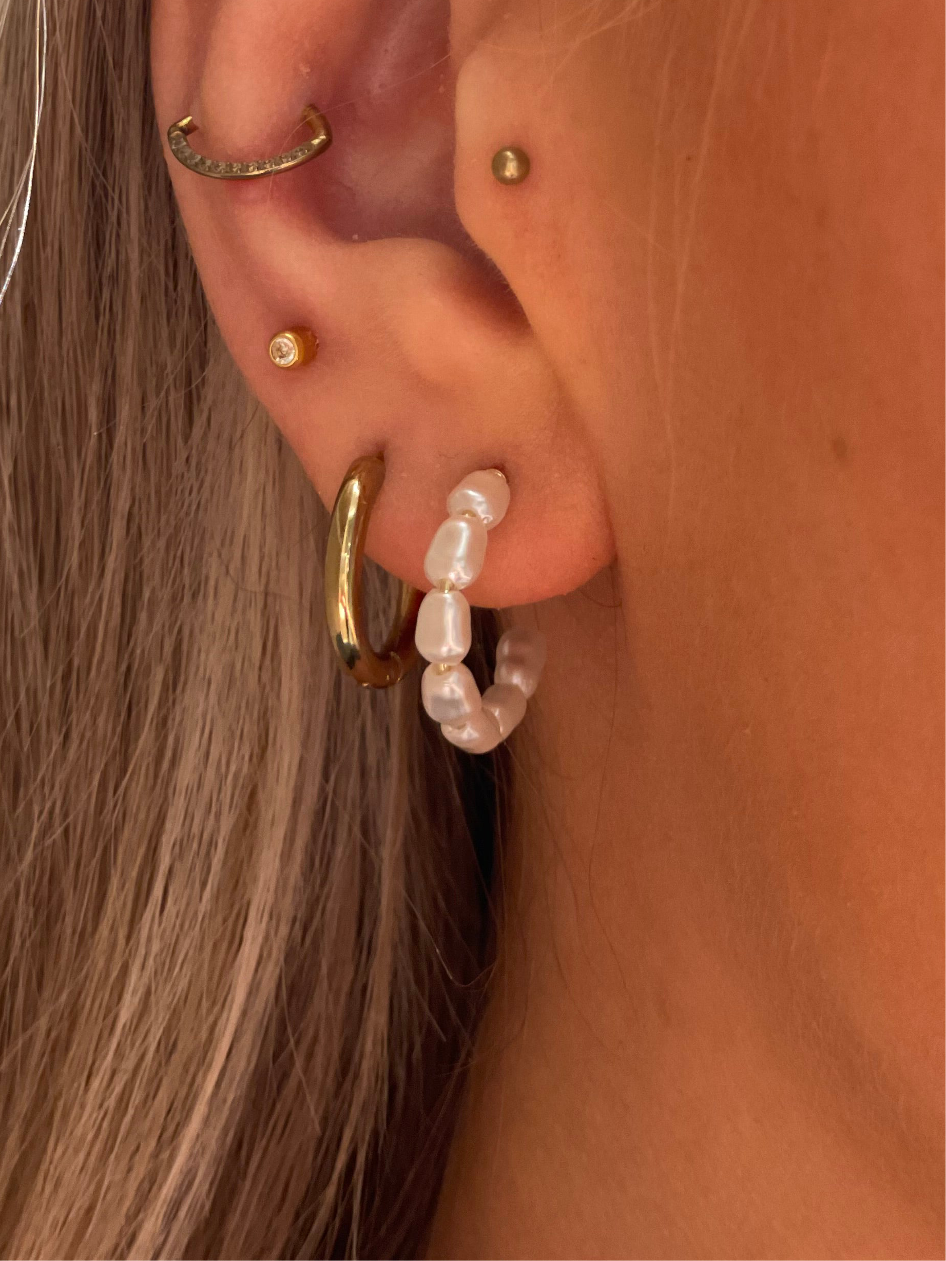 PCLETISA Earrings - Gold Colour